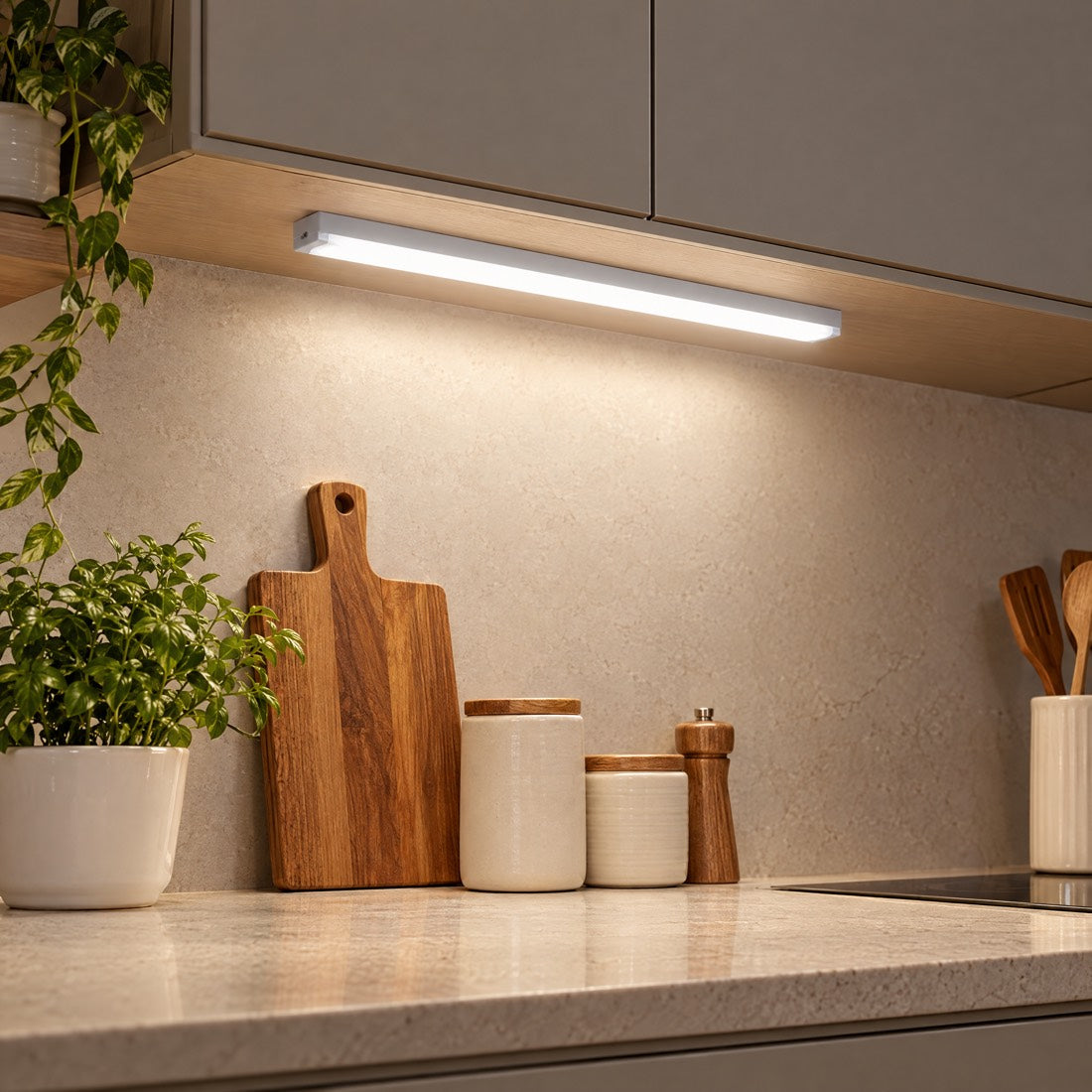 Cocina iluminada